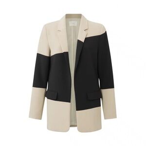 NWT YAYA Colour Block Blazer in Oxford Tan Sand